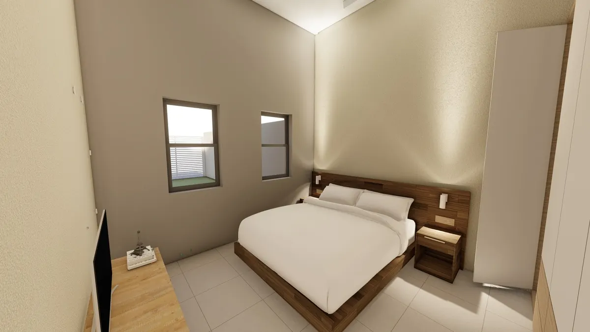 Dormitorio · Casa con terreno en Capiatá (render)