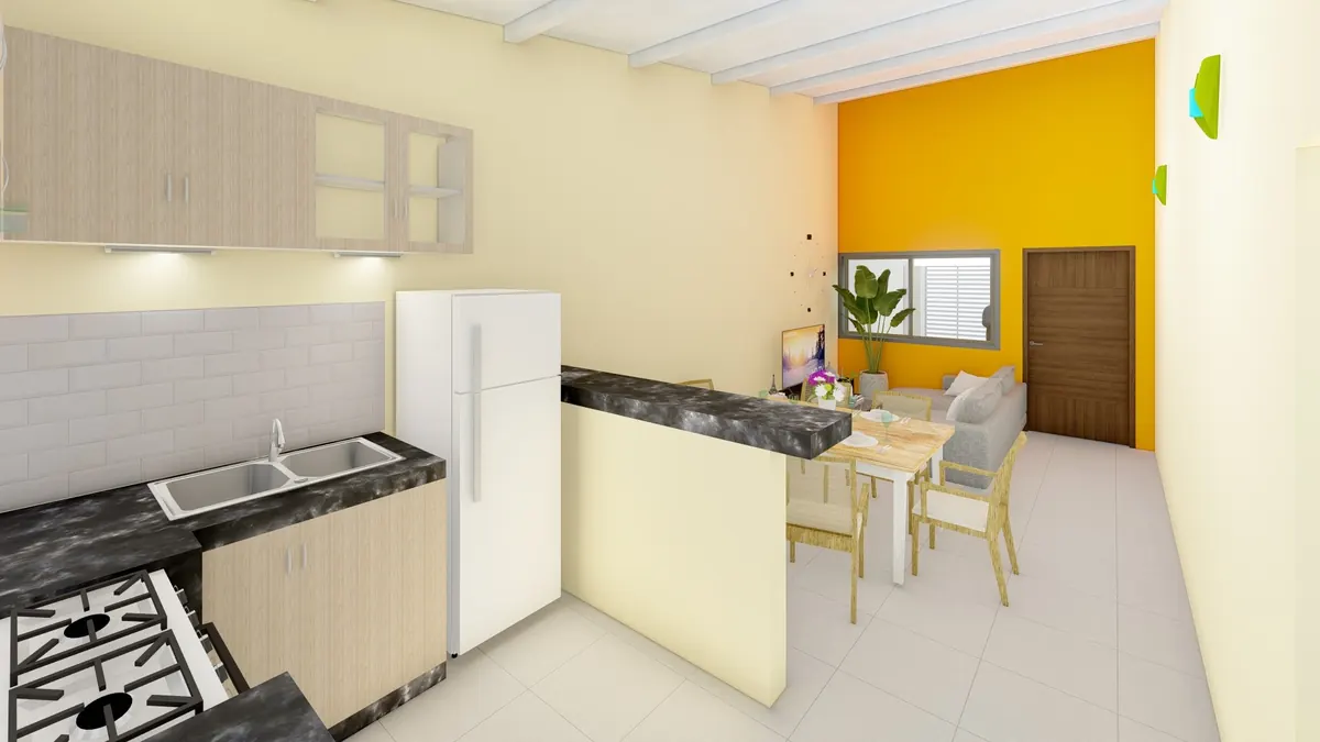Cocina · Casa con terreno en Capiatá (render)