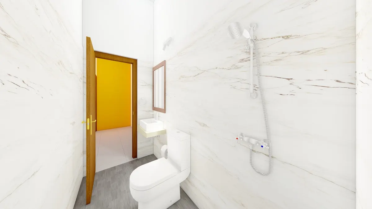 Baño · Casa con terreno en Capiatá (render)