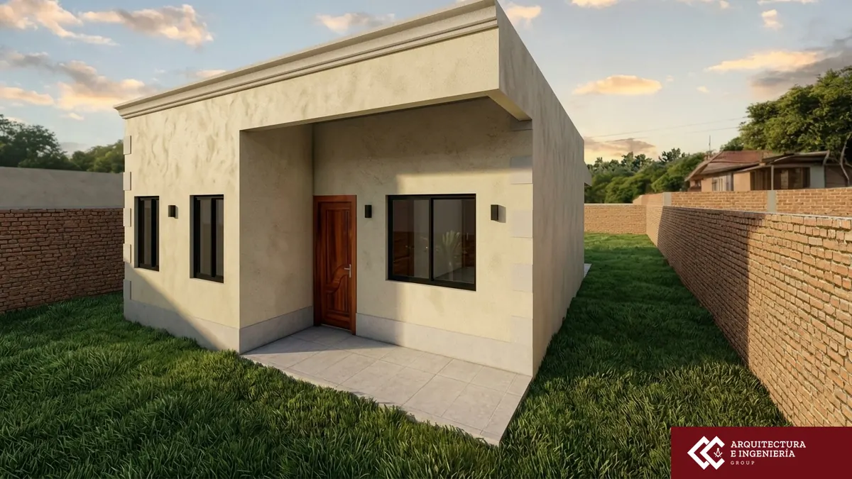 Vista lateral · Modelo 001 (render)