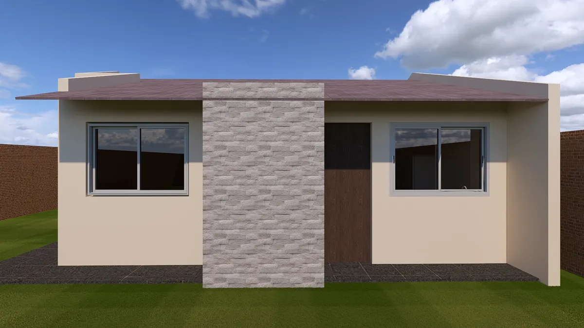 Vista exterior · Modelo 002 (render)