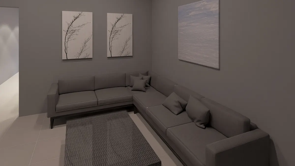 Sala · Modelo 009 (render)