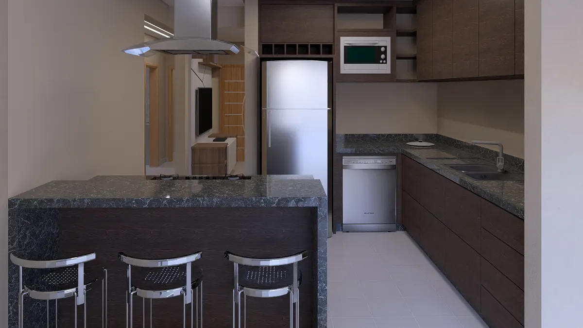 Cocina · Modelo 011 (render)
