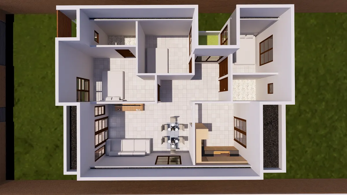 Planta · Modelo 012 (render)