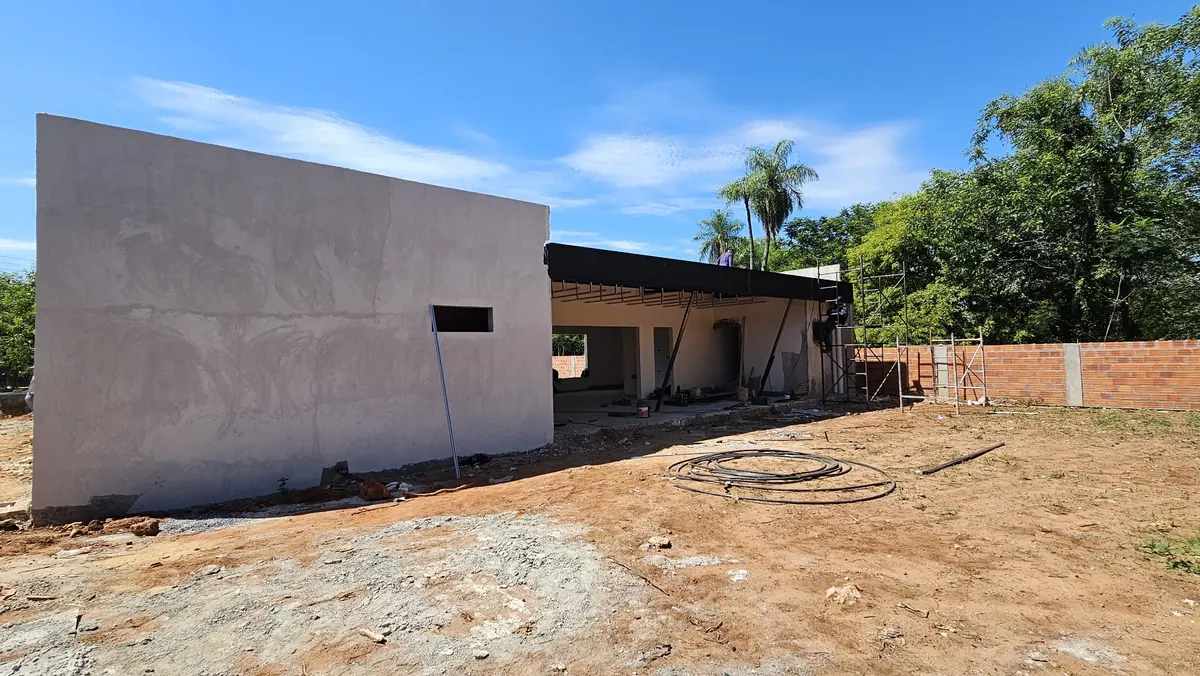 Obra gruesa con paredes revocadas